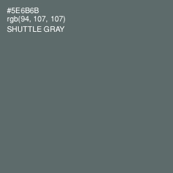 #5E6B6B - Shuttle Gray Color Image